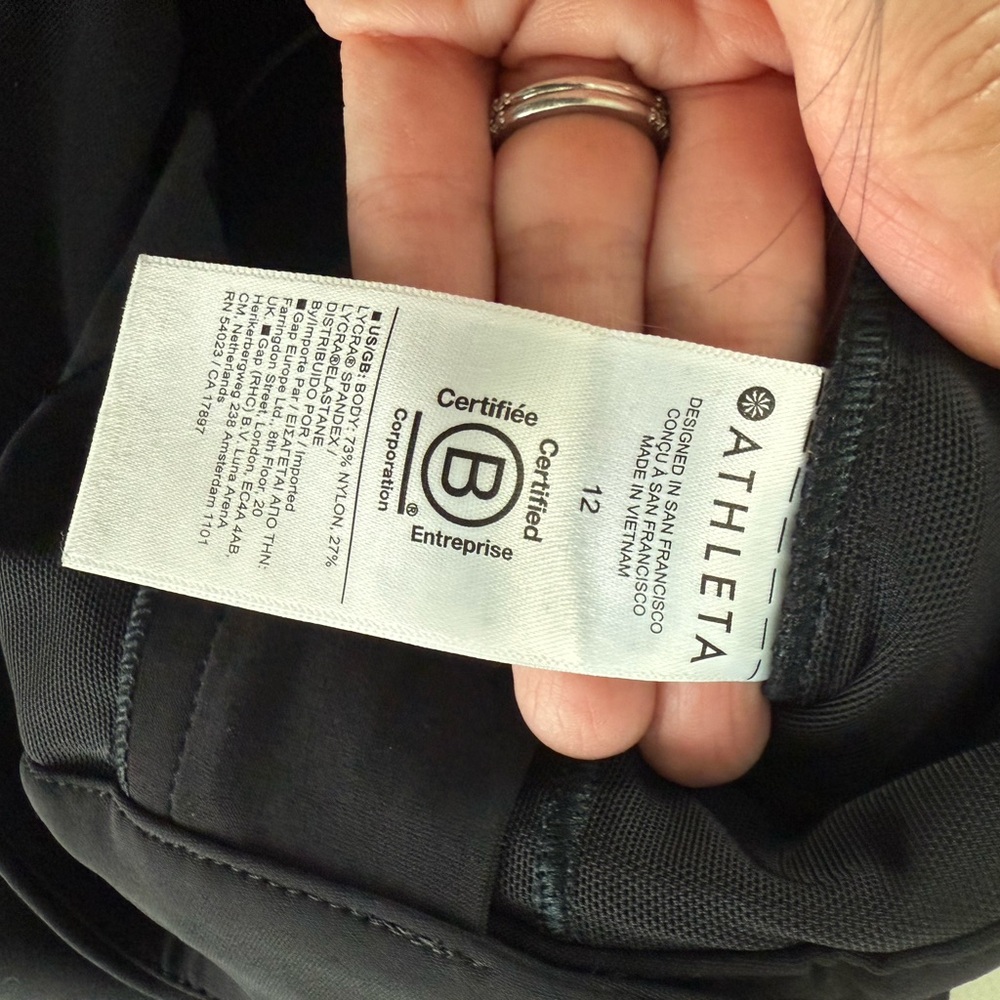 Athleta Classic Black Women's Trousers - Picture 9 of 9